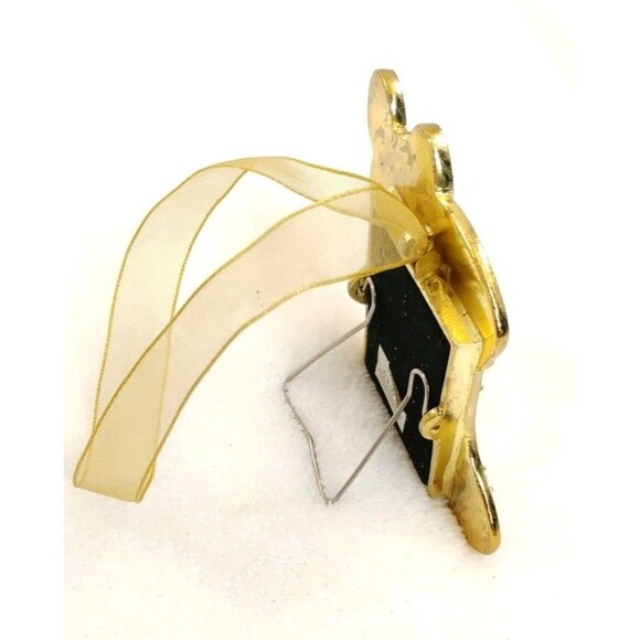 Bombay Christmas Stocking Ornament Photo Picture Frame Faux Rhinestone - Picture 6 of 14